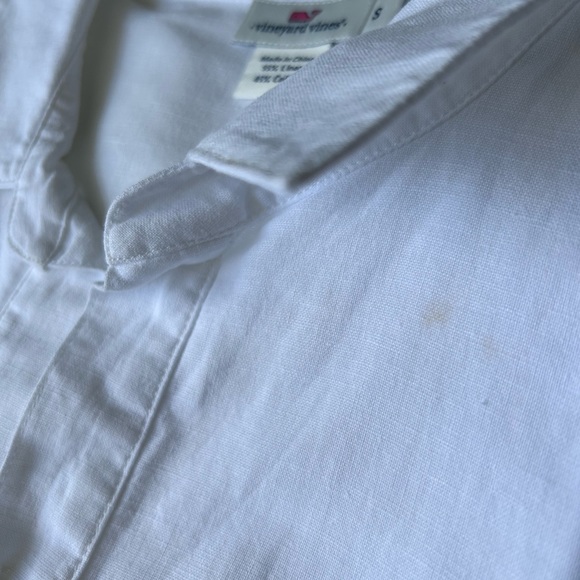 Vineyard Vines Lucaya 3/4 Sleeve Linen Blend Tunic - Picture 8 of 8